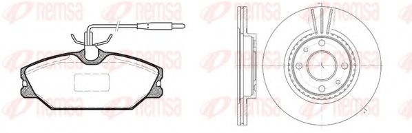 Set frana, frana disc