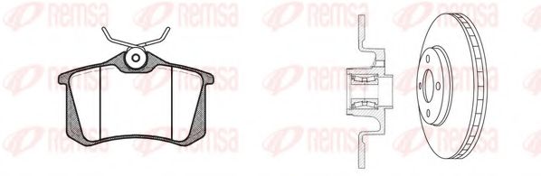 Set frana, frana disc