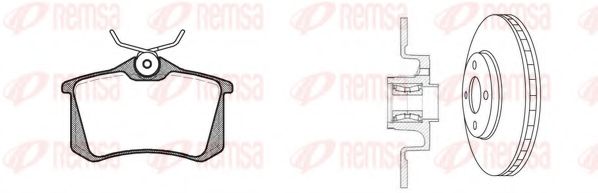 Set frana, frana disc