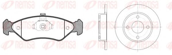 Set frana, frana disc