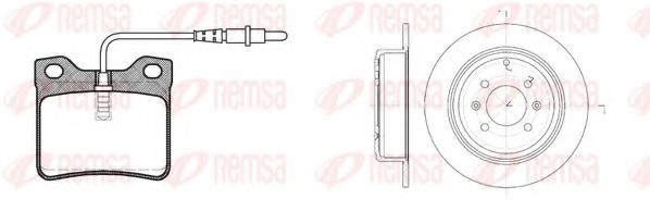 Set frana, frana disc