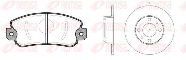 Set frana, frana disc