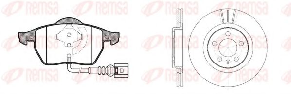 Set frana, frana disc