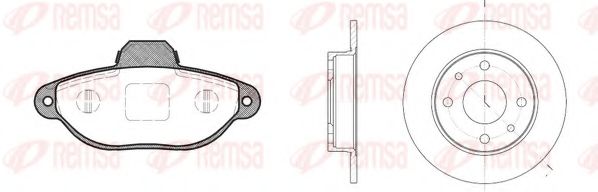 Set frana, frana disc