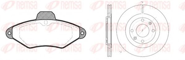 Set frana, frana disc