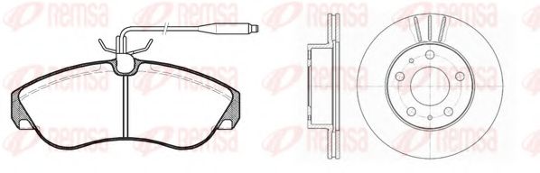 Set frana, frana disc