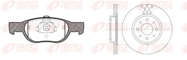 Set frana, frana disc