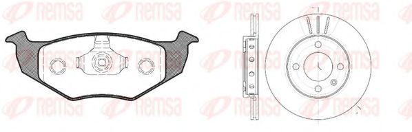 Set frana, frana disc