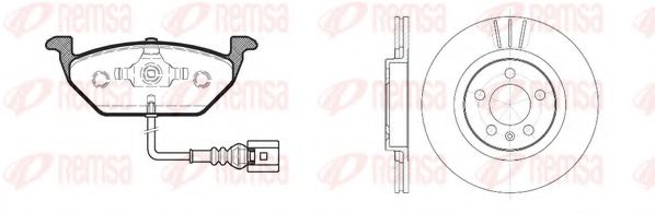 Set frana, frana disc