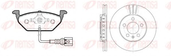 Set frana, frana disc