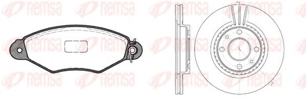 Set frana, frana disc