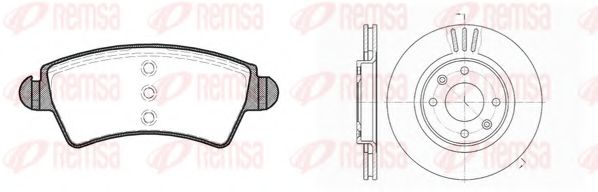 Set frana, frana disc