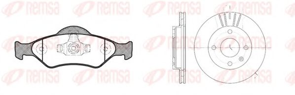 Set frana, frana disc