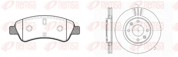 Set frana, frana disc
