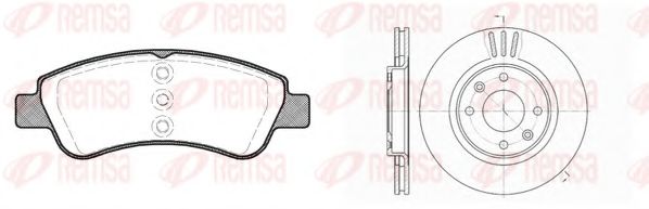 Set frana, frana disc