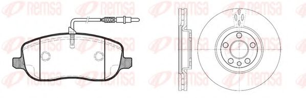 Set frana, frana disc