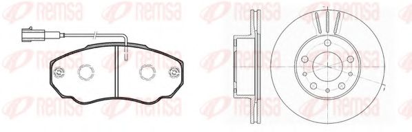 Set frana, frana disc