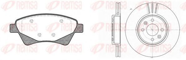 Set frana, frana disc