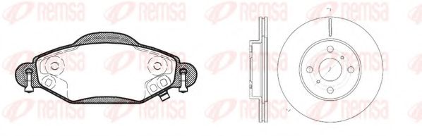 Set frana, frana disc