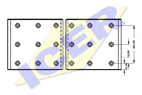 Set garnituri de frictiune, frana tambur