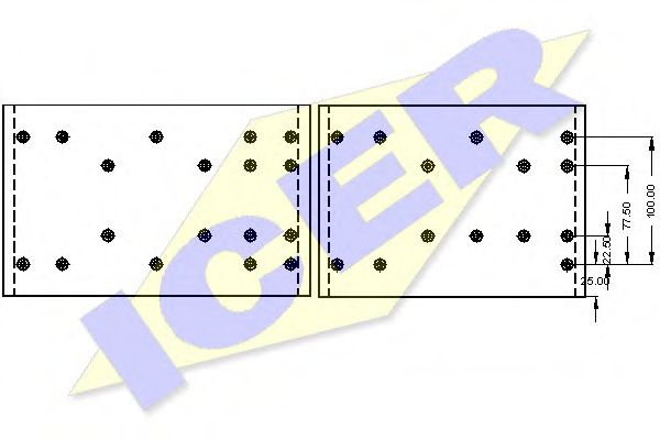 Set garnituri de frictiune, frana tambur