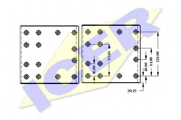 Set garnituri de frictiune, frana tambur