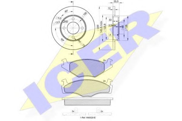 Set frana, frana disc