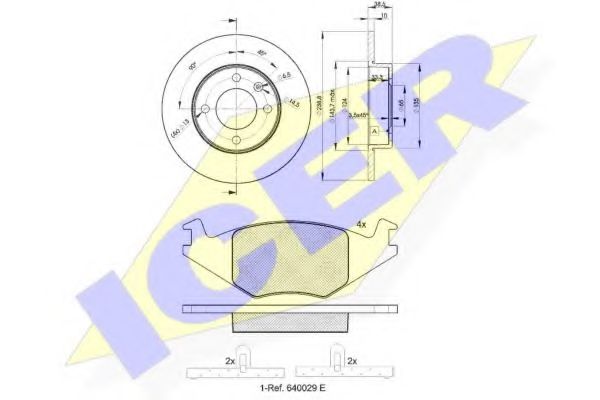 Set frana, frana disc