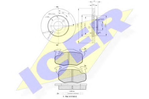 Set frana, frana disc