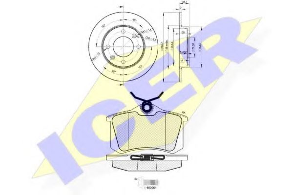 Set frana, frana disc