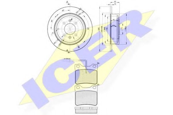 Set frana, frana disc