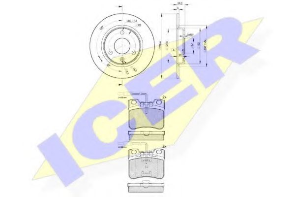Set frana, frana disc