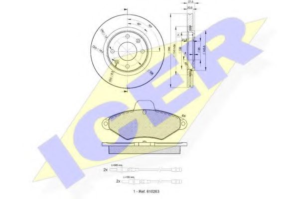 Set frana, frana disc