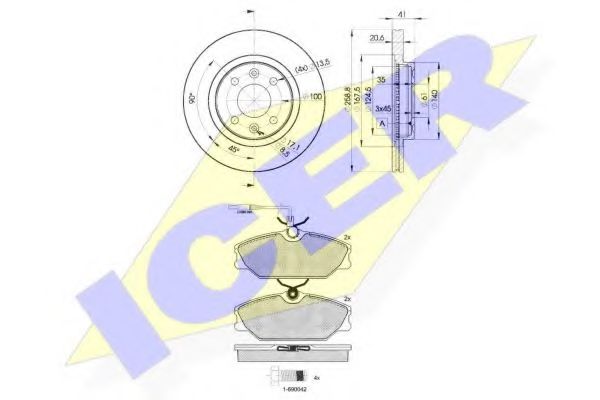 Set frana, frana disc