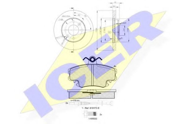 Set frana, frana disc