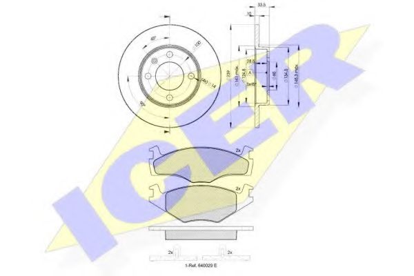 Set frana, frana disc