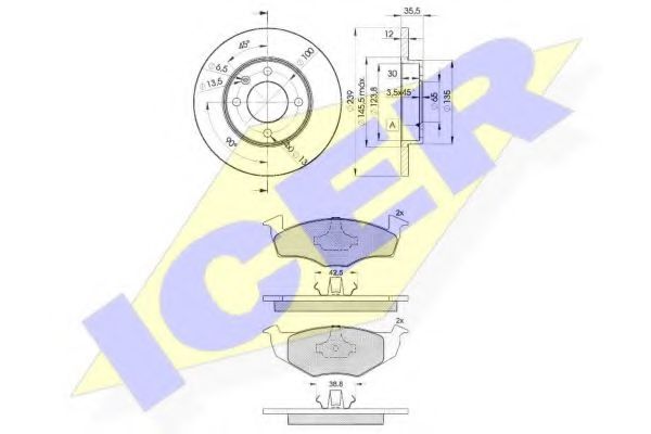 Set frana, frana disc