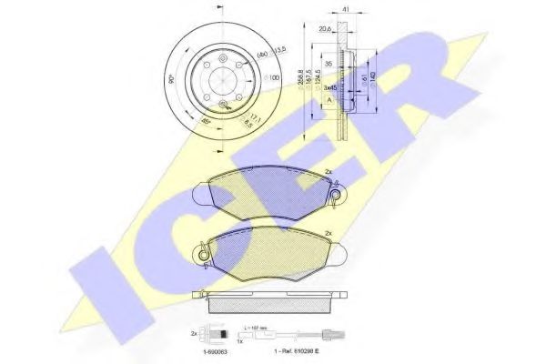 Set frana, frana disc