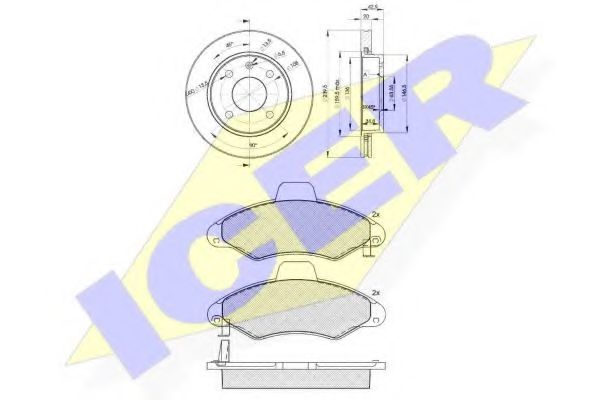 Set frana, frana disc