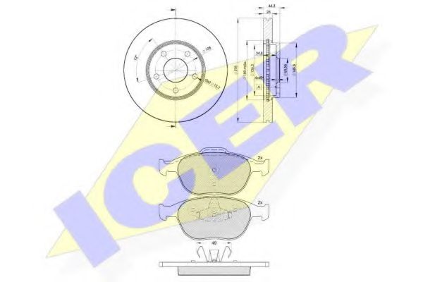 Set frana, frana disc