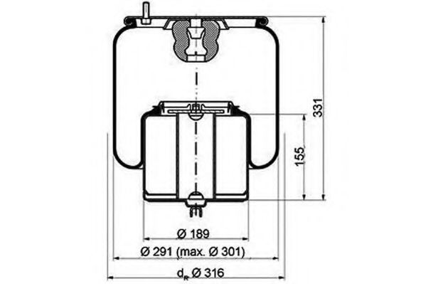 Burduf, suspensie pneumatica
