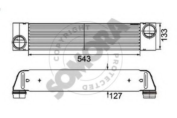 Intercooler, compresor