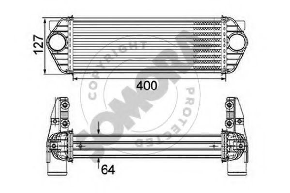 Intercooler, compresor