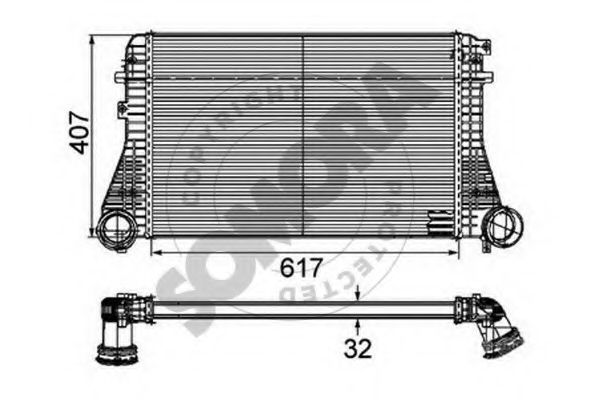 Intercooler, compresor
