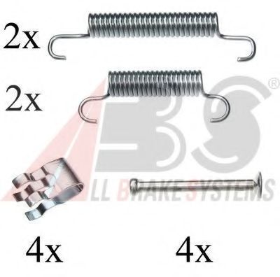 set accesorii, saboti frana parcare