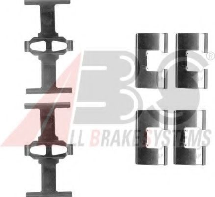 Set accesorii, placute frana