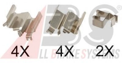 Set accesorii, placute frana