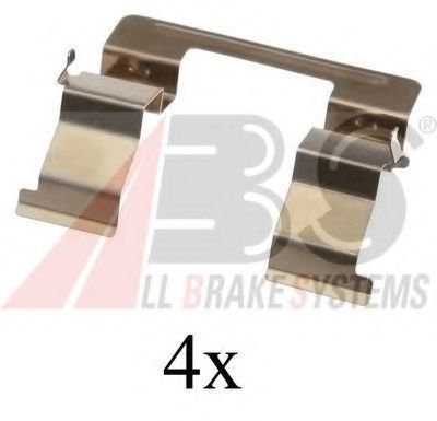 Set accesorii, placute frana