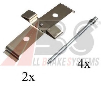 Set accesorii, placute frana