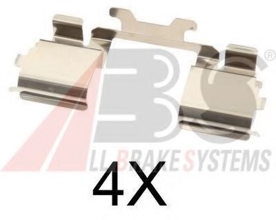 Set accesorii, placute frana